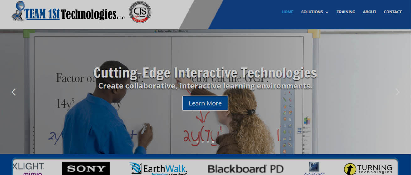 Interactive classroom website Design